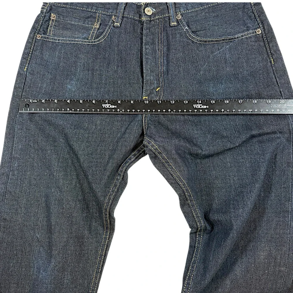 Levis 505 Regular Fit Straight Leg Dark Indigo Jeans Mens 34x30 00505-1554